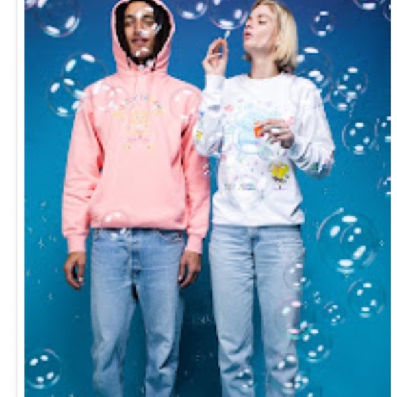 Teddy Fresh x SpongeBob Hoodie (Pink) Size Large Limited Edition - Picture 9 of 10